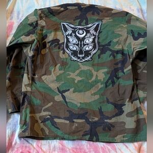 Upcycled army jacket